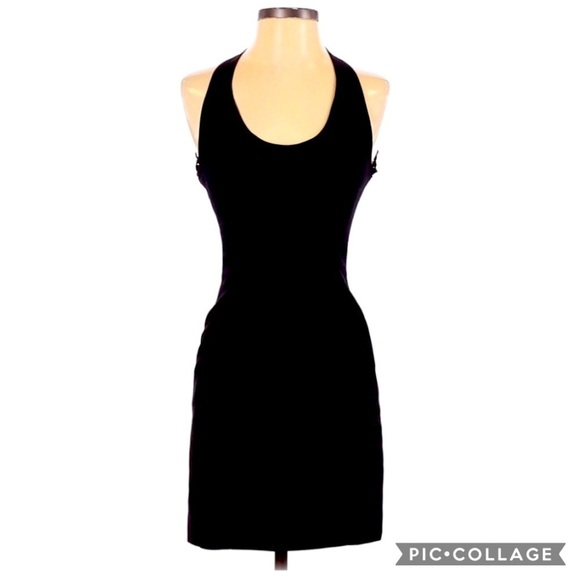 Nicole Miller Open Back Black Cocktail Dress - Picture 1 of 2